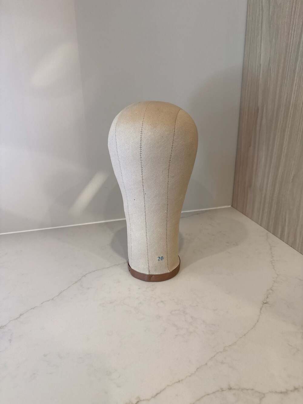 Professional Canvas Block Wig Head Mannequin Size 20